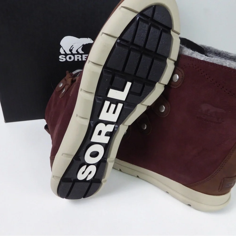Sorel Explorer Explorer Joan Waterproof Suede Leather Sneaker Boots w Felt NIB - Picture 8 of 11